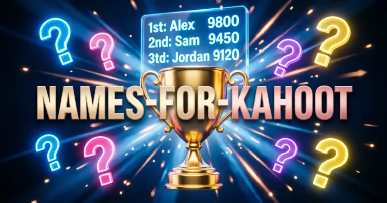 Names For Kahoot