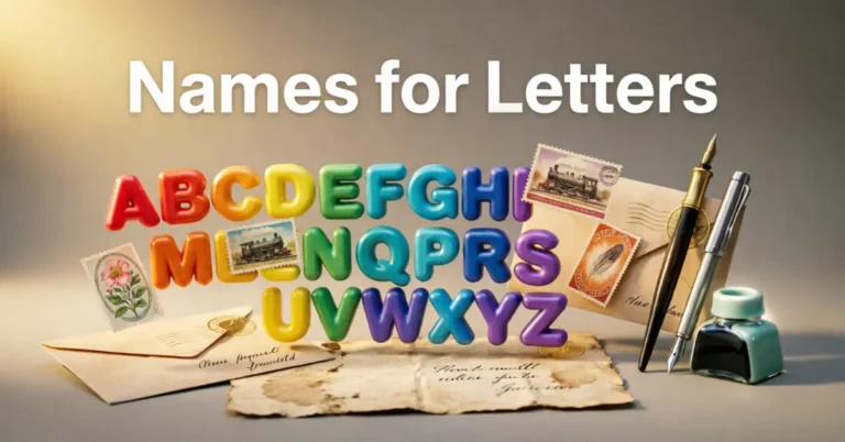 Names For Letters