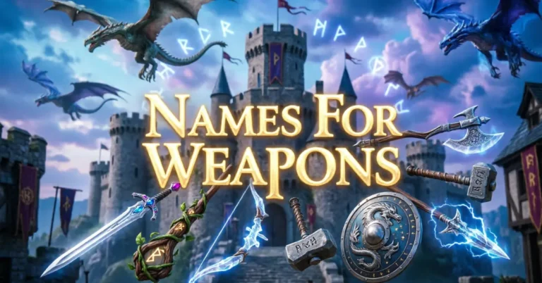 Names For Weapons