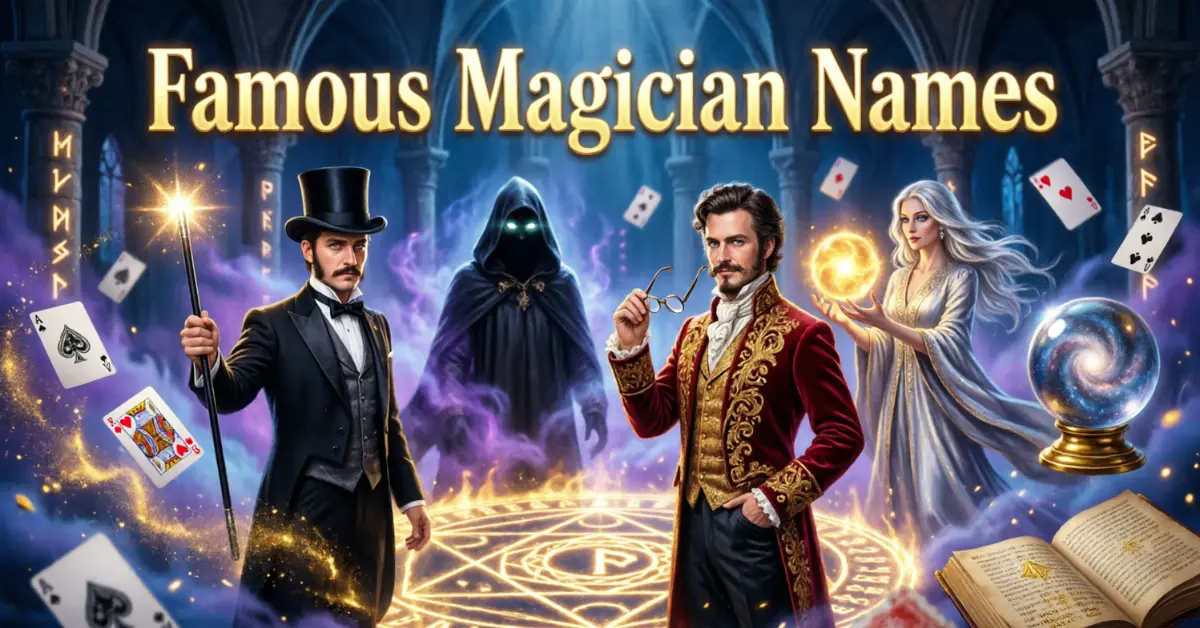 Famous Magician Names