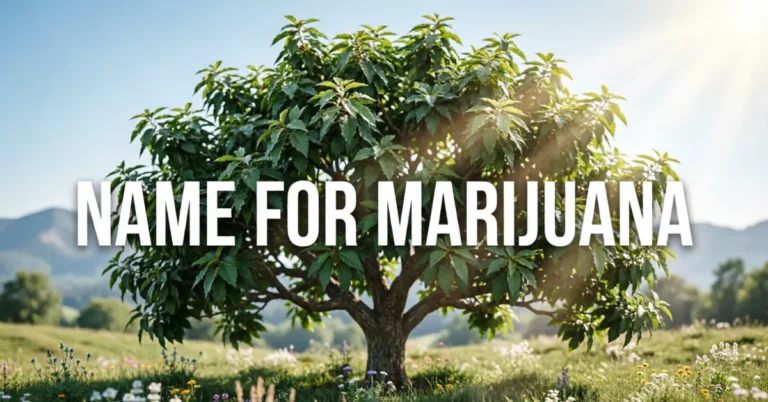 Names For Marijuana