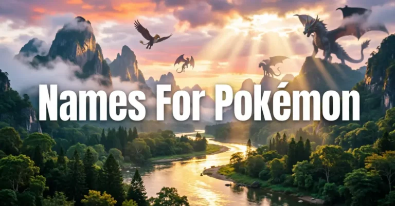 Names For Pokémon